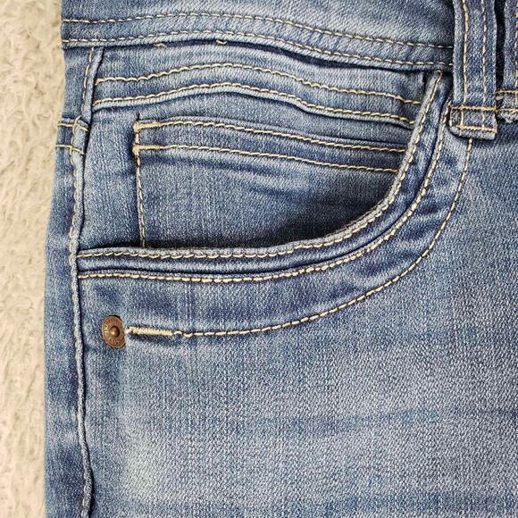 Democracy Jeans AB Technology Womens Size 10 Blue Skinny Mid Rise 5-Pocket - Picture 5 of 10